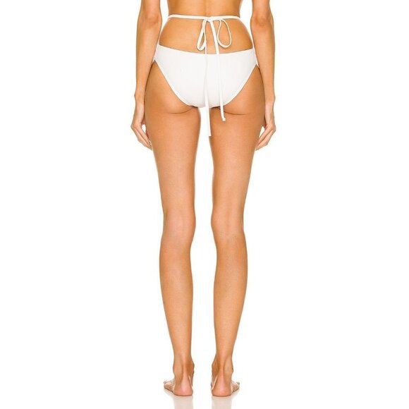 CHRISTOPHER ESBER Looped Tie Bikini Bottom in White 2 New Womens Swimsuit - Picture 2 of 11